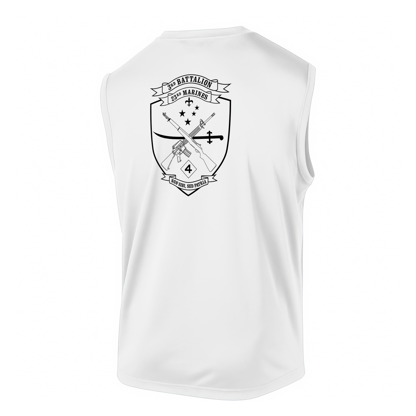 3rd Battalion 23rd Marines Unit "Lone Wolves" DRIFIT Sleeveless, Tank, Sleeveless Hoodie