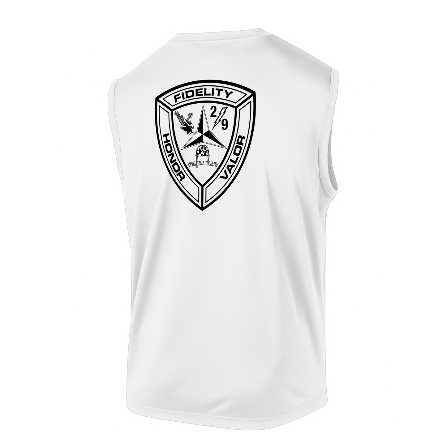 2nd Battalion 9th Marines Unit "Hell in a Helmet" DRIFIT Sleeveless, Tank, Sleeveless Hoodie