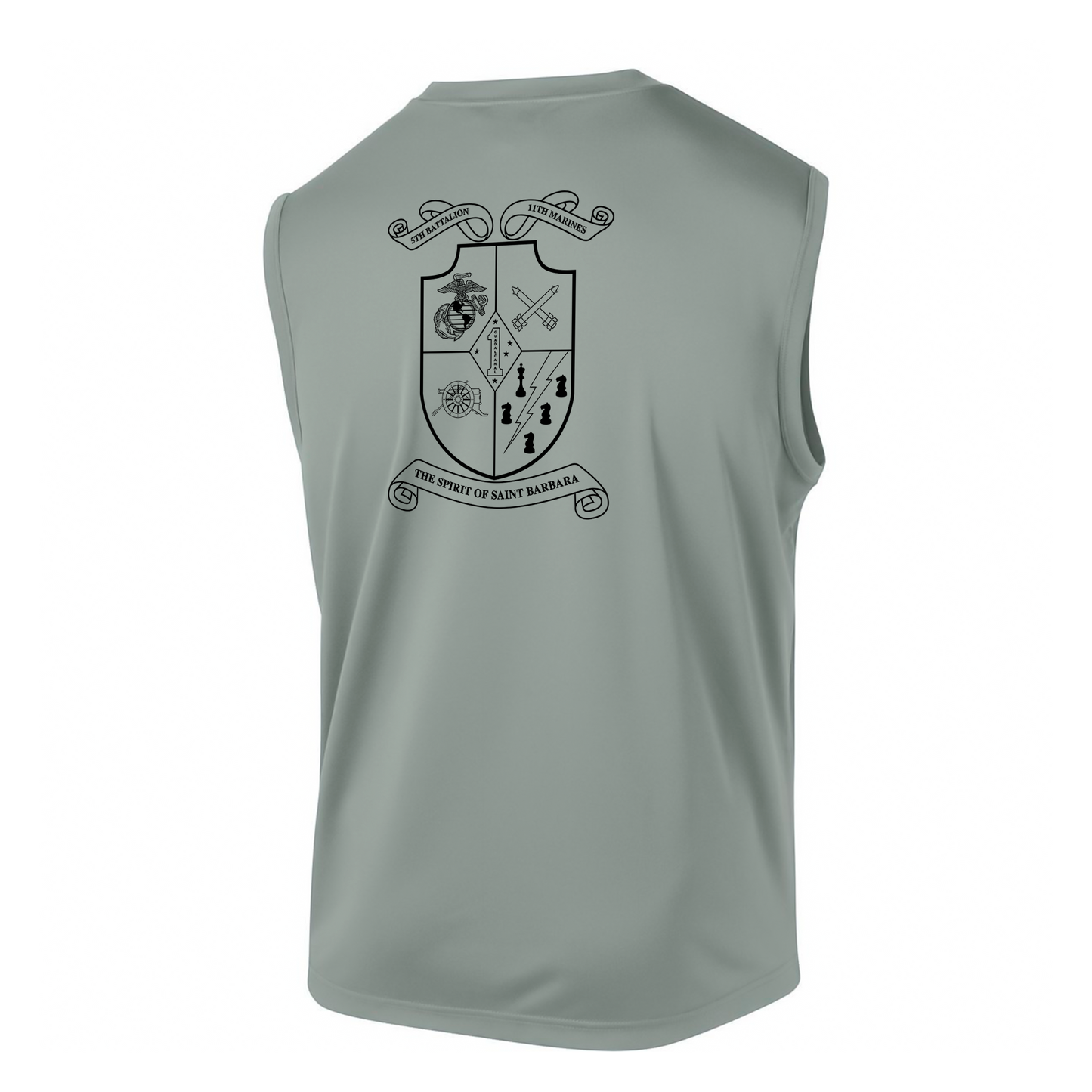 5th Battalion 11th Marines Unit "Steel Rain" DRIFIT Sleeveless, Tank, Sleeveless Hoodie