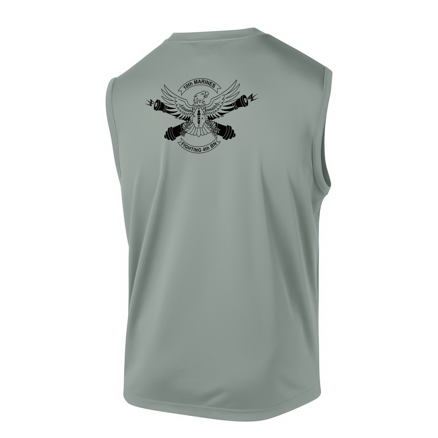 4th Battalion 10th Marines Unit "Fighting 4th" DRIFIT Sleeveless, Tank, Sleeveless Hoodie