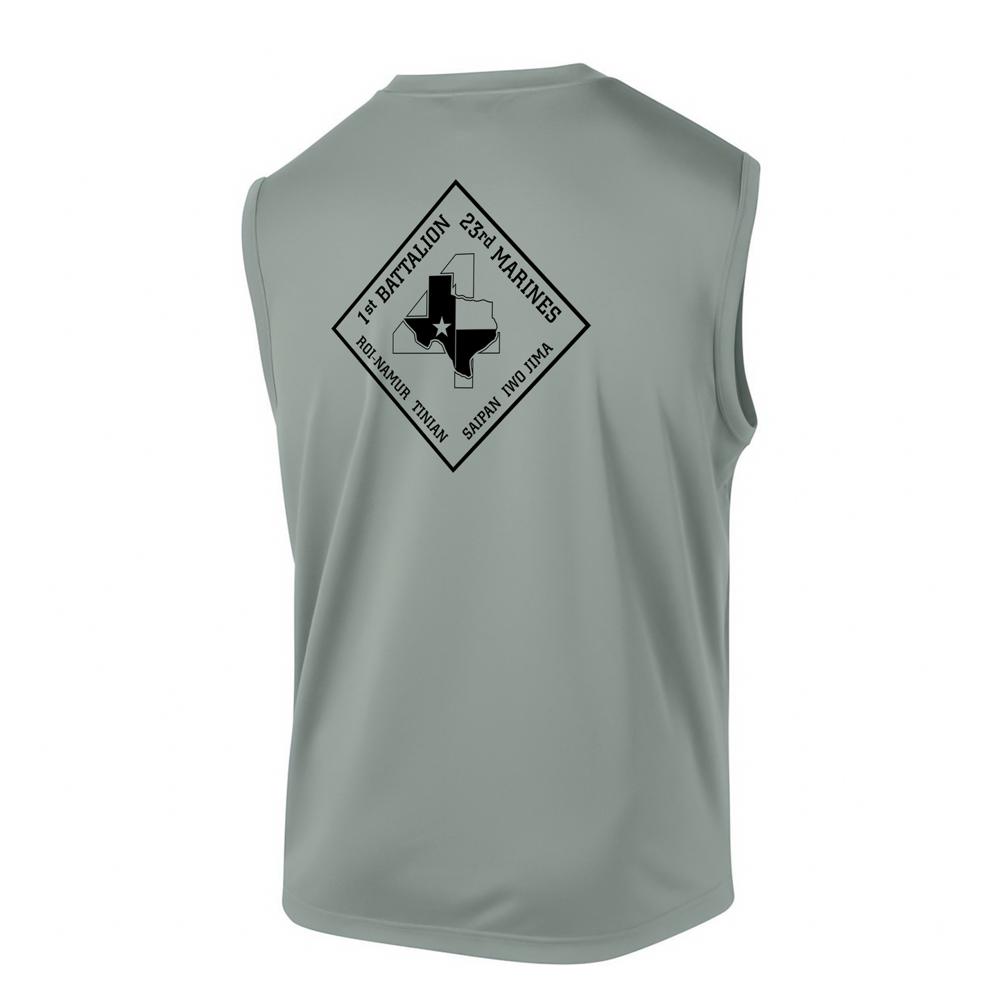 1st Battalion 23rd Marines Unit ¨Lone Star¨ DRIFIT Sleeveless, Tank, Sleeveless Hoodie