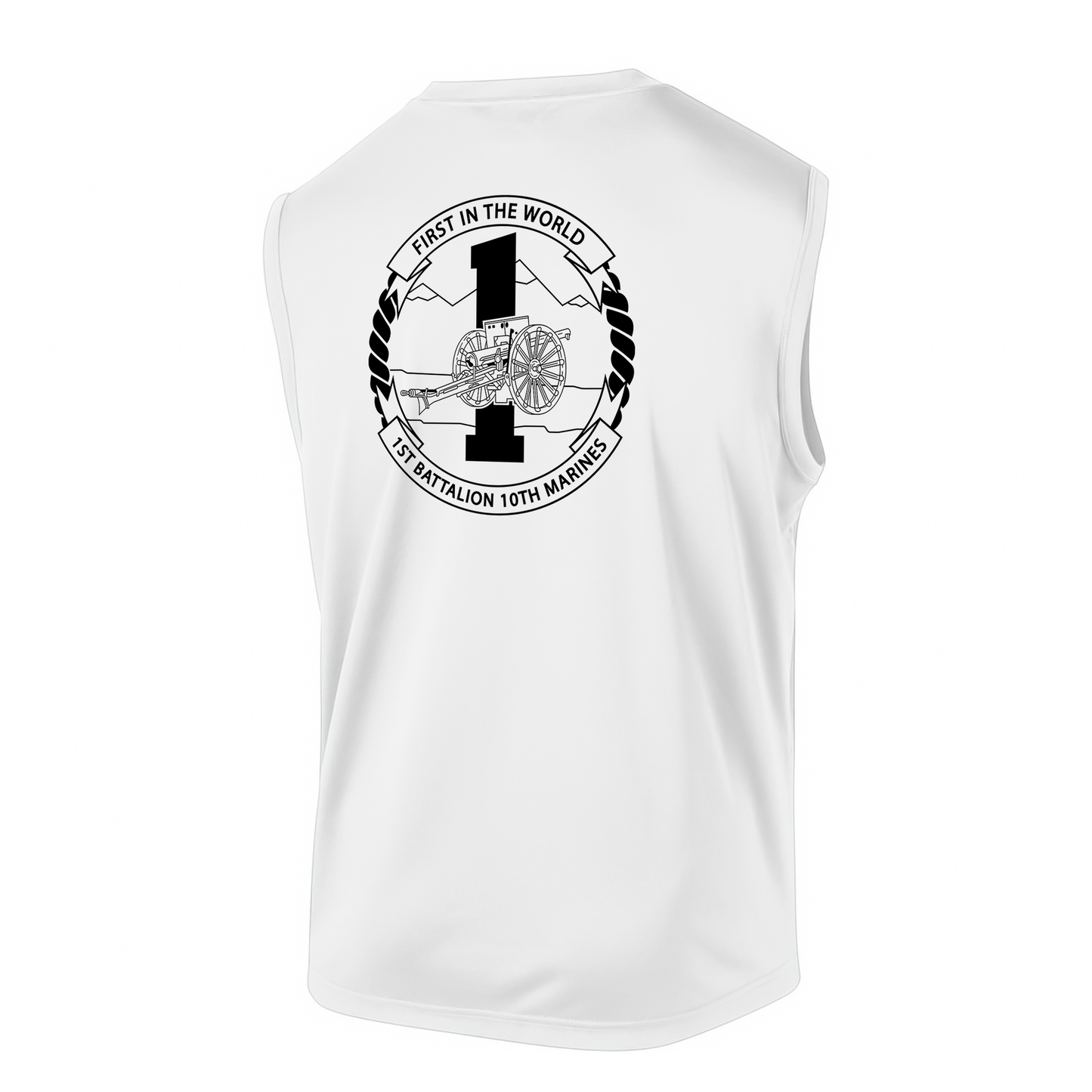 1st Battalion 10th Marines Unit "Nightmare" DRIFIT Sleeveless, Tank, Sleeveless Hoodie