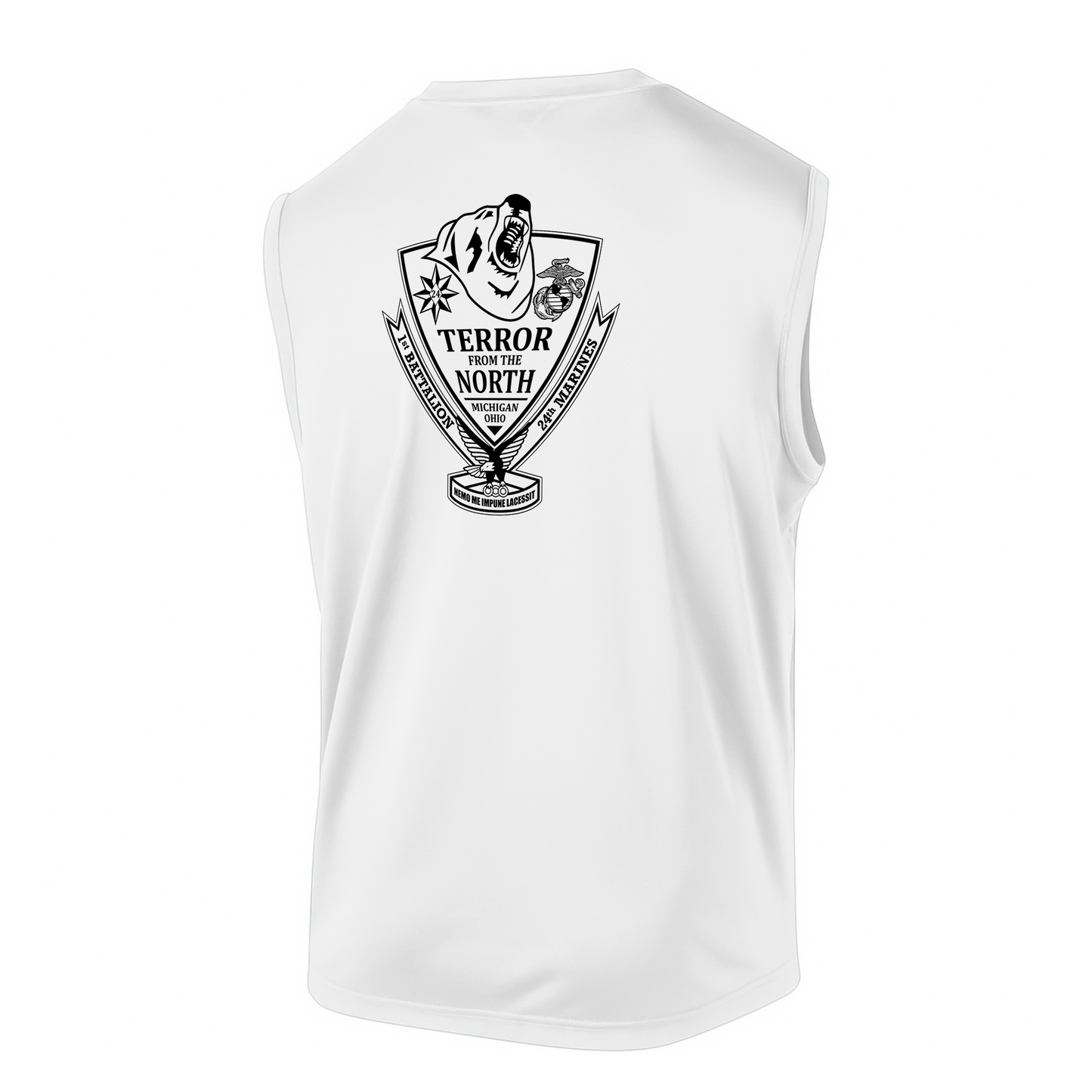 1st Battalion 24th Marines Unit "The Terror from the North"  DRIFIT Sleeveless, Tank, Sleeveless Hoodie