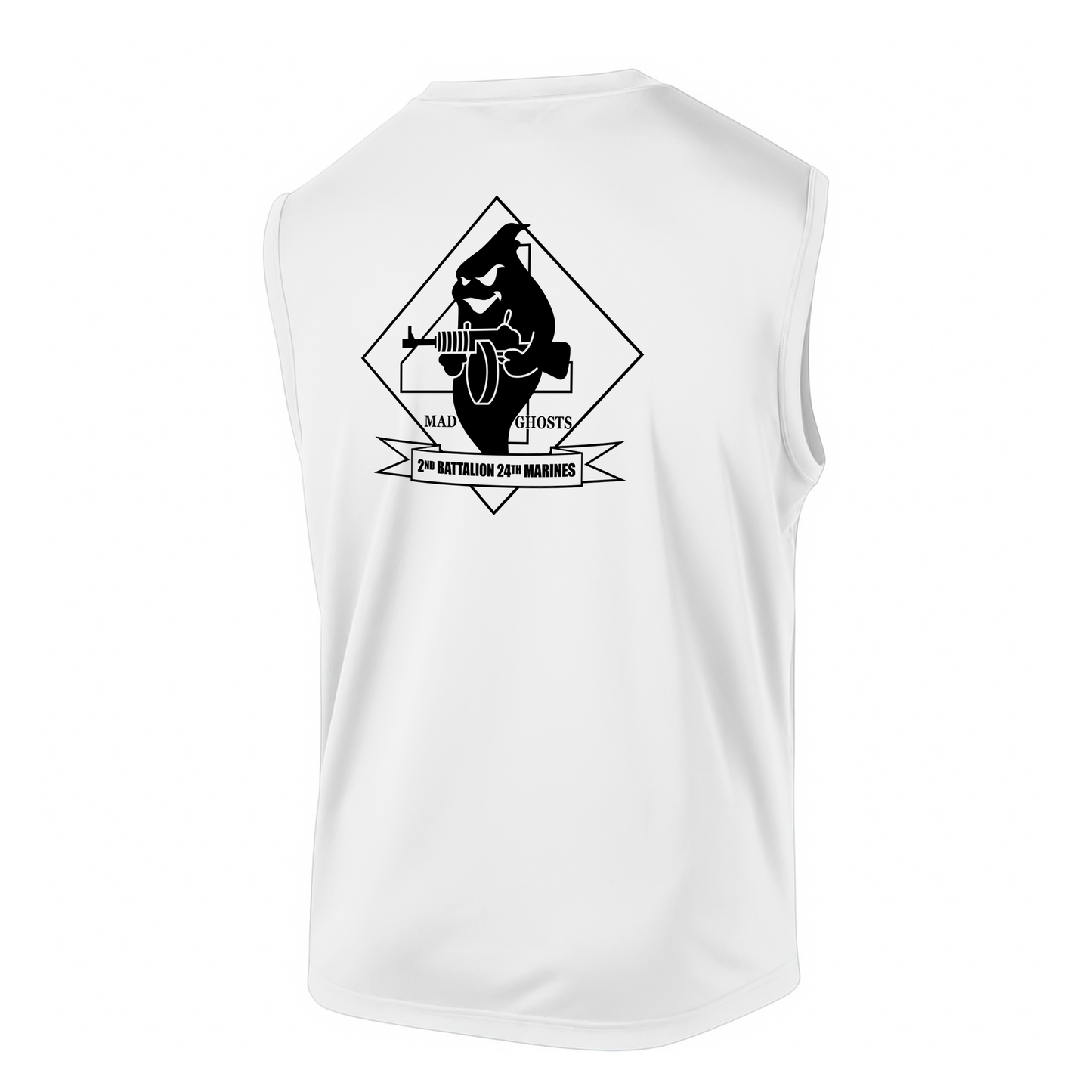 2nd Battalion 24th Marines ¨The Mad Ghosts¨#2 DRIFIT Sleeveless, Tank, Sleeveless Hoodie