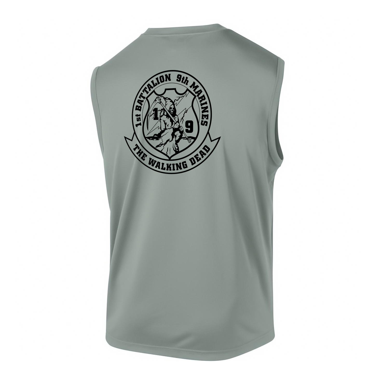 1st Battalion 9th Marines Unit "The Walking Dead" DRIFIT Sleeveless, Tank, Sleeveless Hoodie