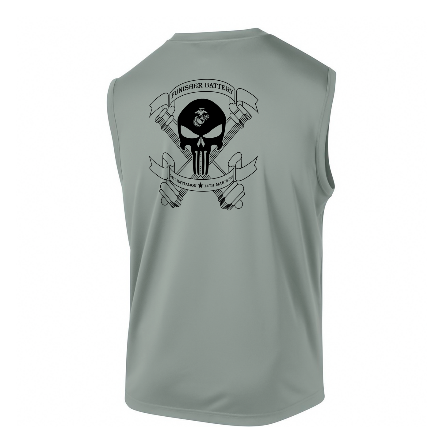 5th Battalion 14th Marines Unit "Battery P" DRIFIT Sleeveless, Tank, Sleeveless Hoodie