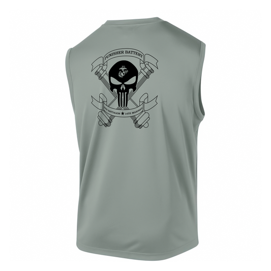 5th Battalion 14th Marines Unit "Battery P" DRIFIT Sleeveless, Tank, Sleeveless Hoodie