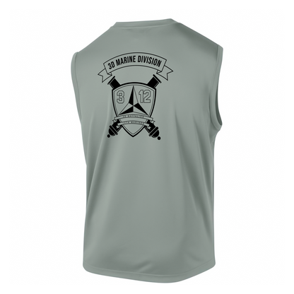 3rd Battalion 12th Marines Unit "Warriors of the Pacific" DRIFIT Sleeveless, Tank, Sleeveless Hoodie