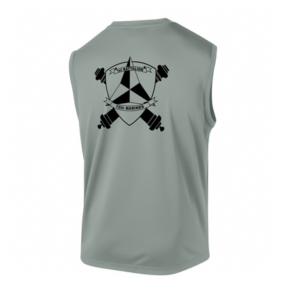 1st Battalion 12th Marines Unit "Spartans" DRIFIT Sleeveless, Tank, Sleeveless Hoodie