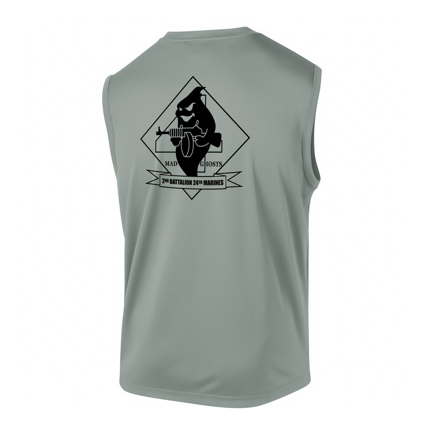 2nd Battalion 24th Marines ¨The Mad Ghosts¨#2 DRIFIT Sleeveless, Tank, Sleeveless Hoodie