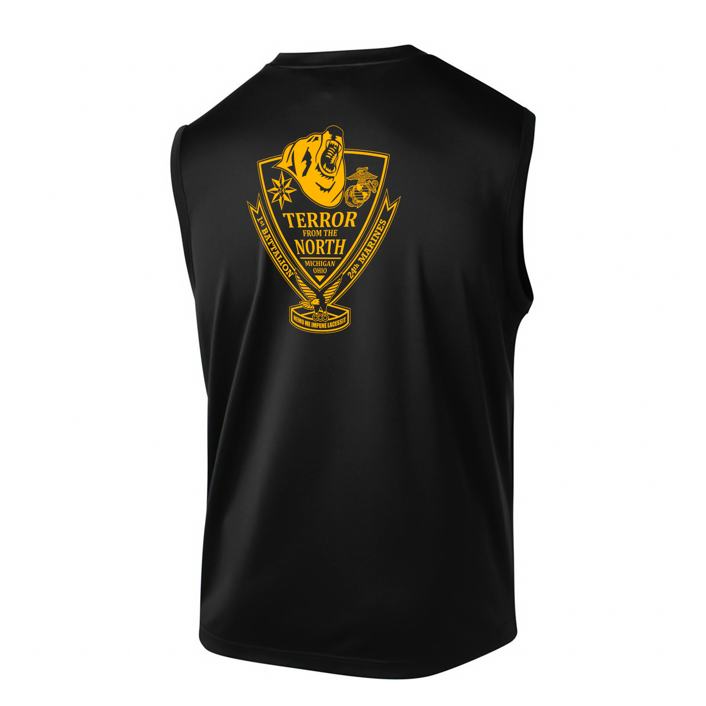 1st Battalion 24th Marines Unit "The Terror from the North"  DRIFIT Sleeveless, Tank, Sleeveless Hoodie