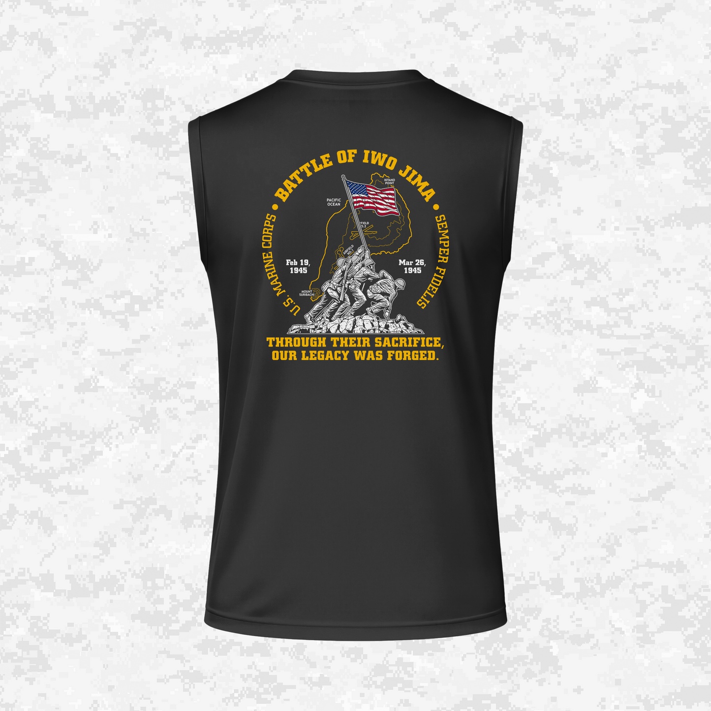 Iwo Jima | Forged Legacy | DRIFIT Sleeveless, Tank, Sleeveless Hoodie
