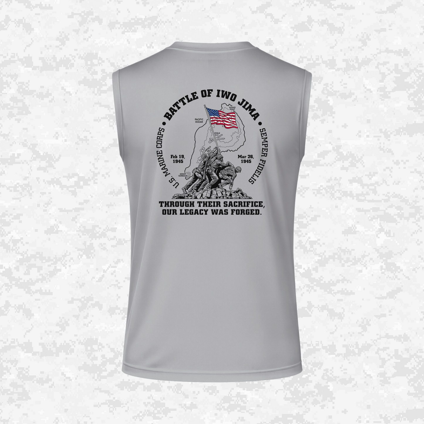 Iwo Jima | Forged Legacy | DRIFIT Sleeveless, Tank, Sleeveless Hoodie