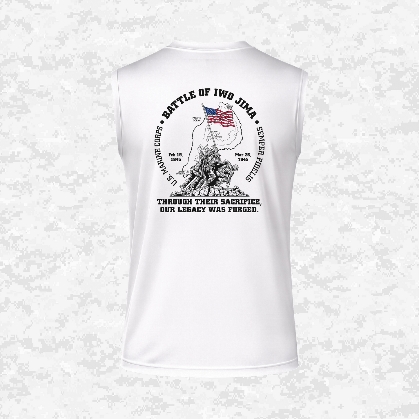 Iwo Jima | Forged Legacy | DRIFIT Sleeveless, Tank, Sleeveless Hoodie
