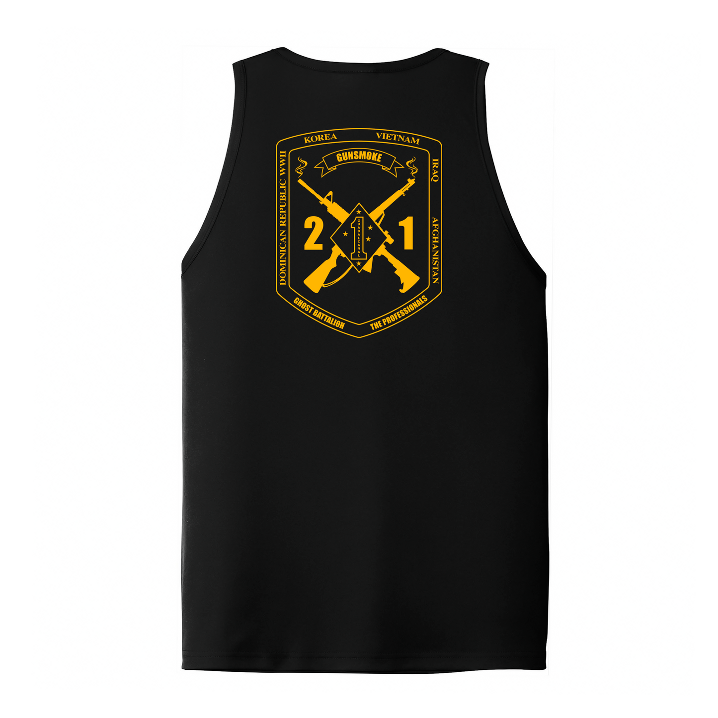 2nd Battalion 1st Marines Unit "Gunsmoke" DRIFIT Sleeveless, Tank, Sleeveless Hoodie