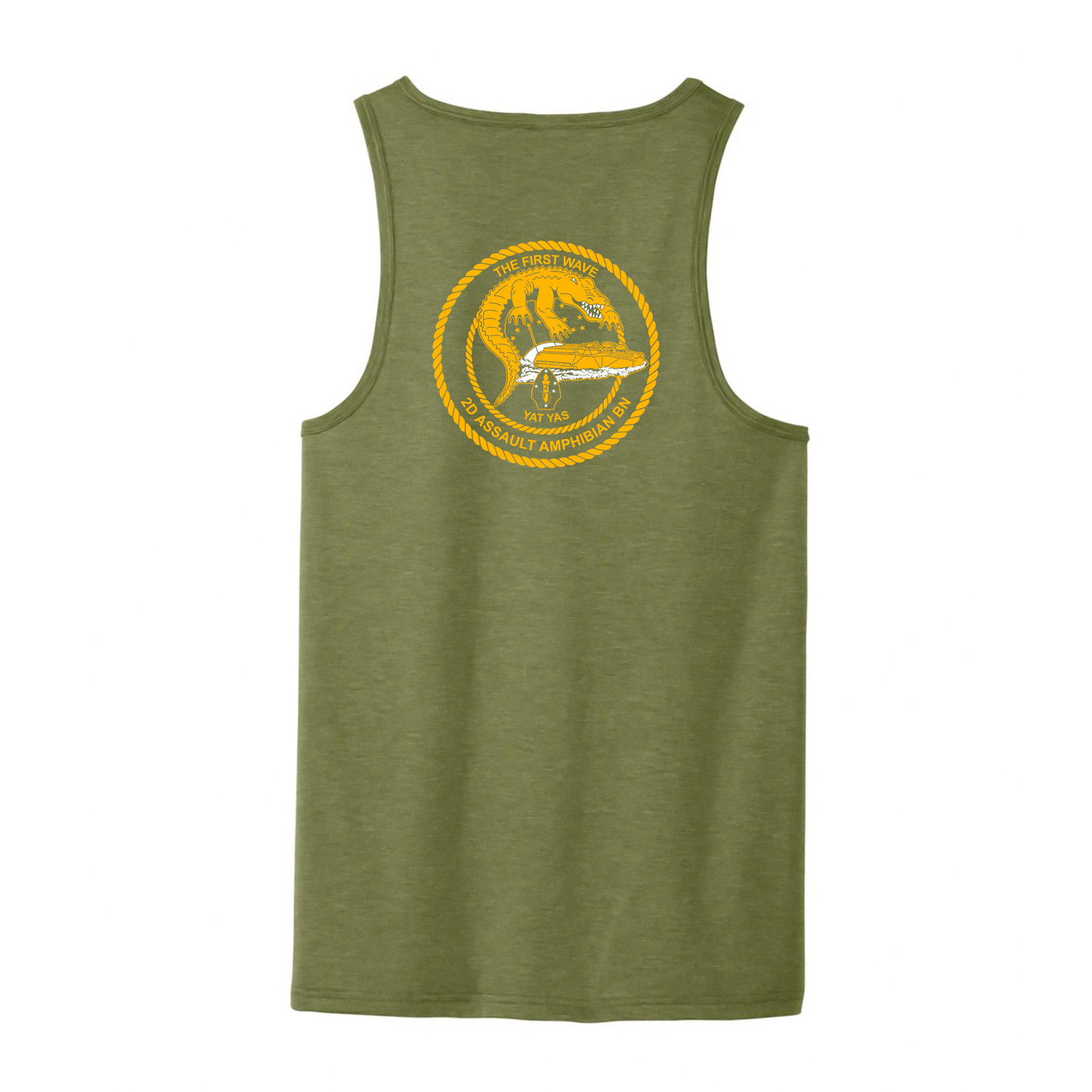 2nd Assault Amphibian Battalion "The First Wave" DRIFIT Sleeveless, Tank, Sleeveless Hoodie