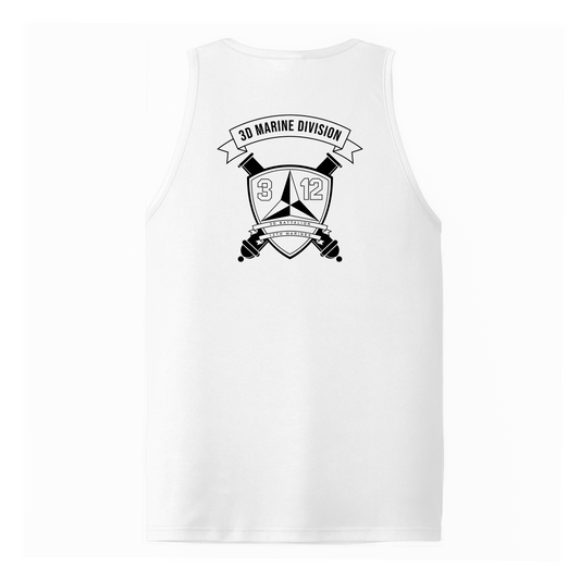 3rd Battalion 12th Marines Unit "Warriors of the Pacific" DRIFIT Sleeveless, Tank, Sleeveless Hoodie