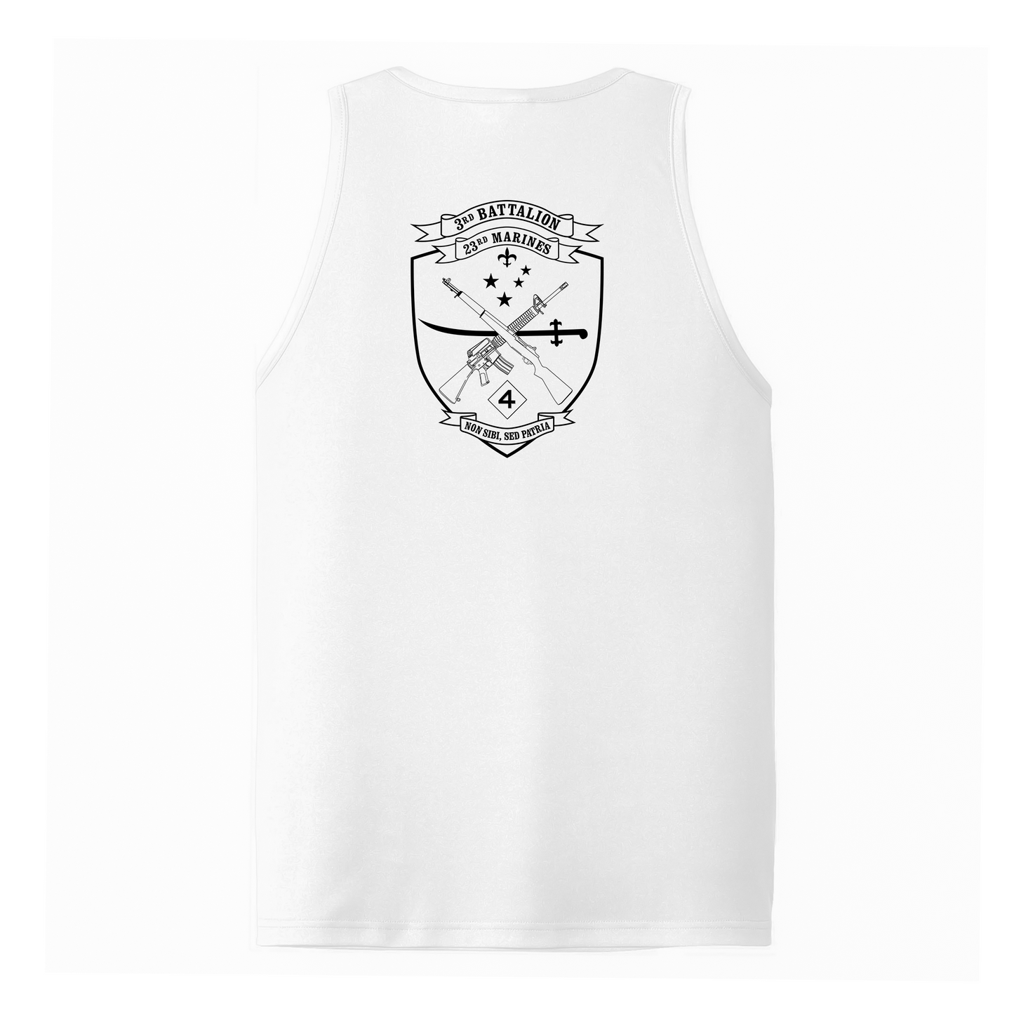 3rd Battalion 23rd Marines Unit "Lone Wolves" DRIFIT Sleeveless, Tank, Sleeveless Hoodie