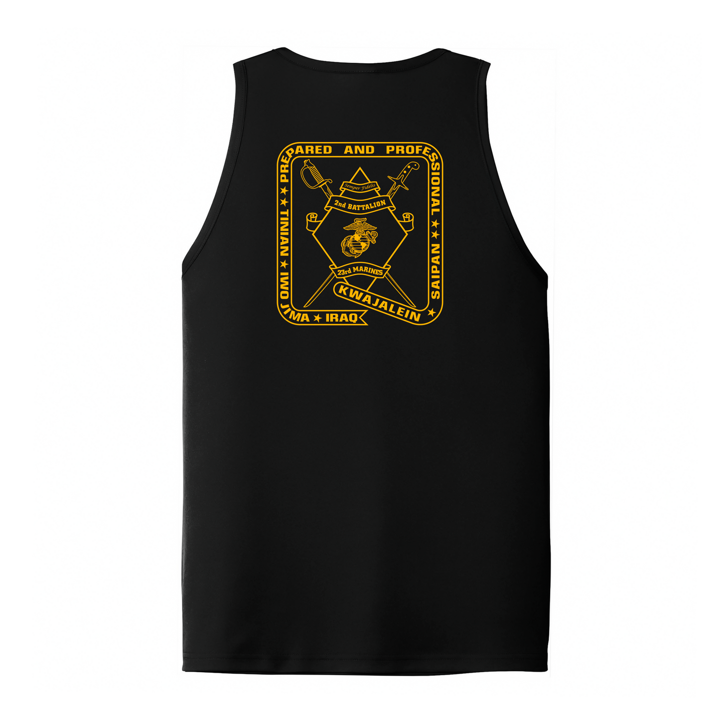 2nd Battalion 23rd Marines Unit "Prepared and Professional" DRIFIT Sleeveless, Tank, Sleeveless Hoodie