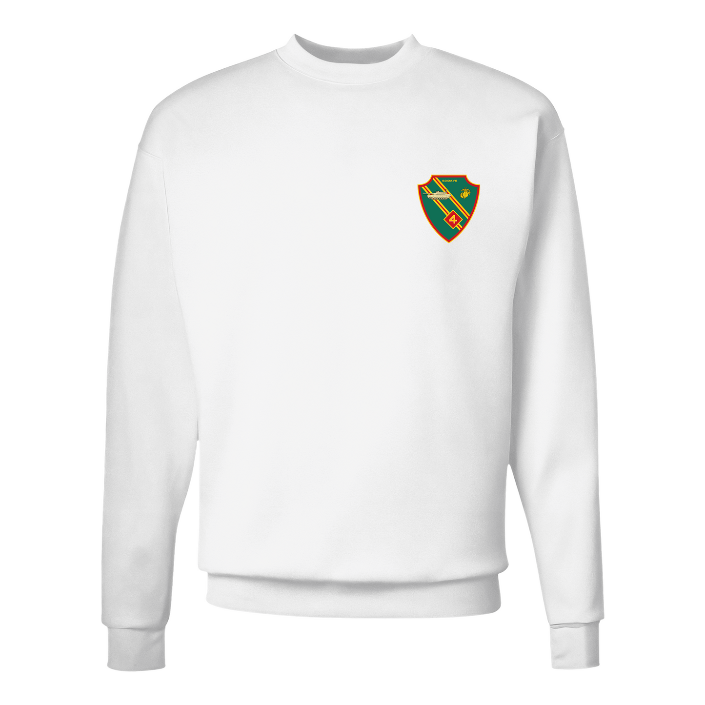 4th Tank Battalion, "53 Days", USMC, United States Marine Corps Sweatshirt