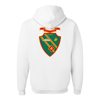 4th Tank Battalion, "53 Days", USMC, United States Marine Corps Hoodie