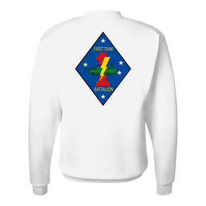 1st Tank Battalion Unit "1st Tanks", USMC Sweatshirt