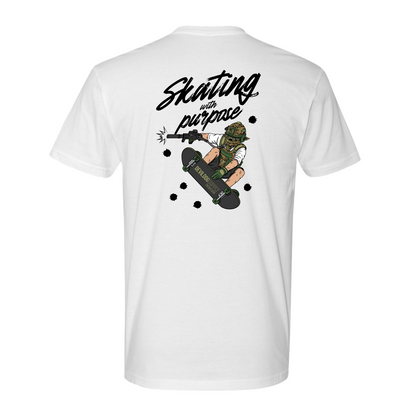 Skating With Purpose - Marine in Skate (marpat forest) Shirt