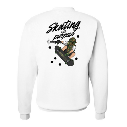 Skating With Purpose - Marine in Skate (marpat forest) Sweatshirt