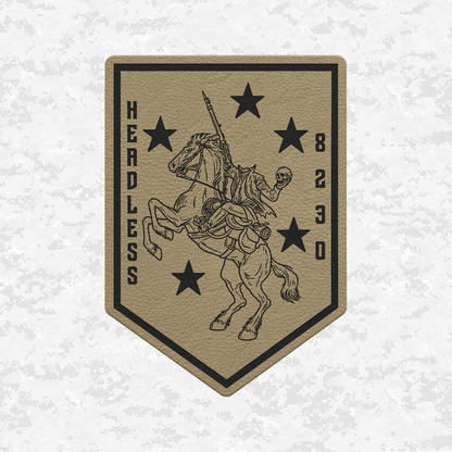 Headless 8230 | Leather Patch | Velcro Backed