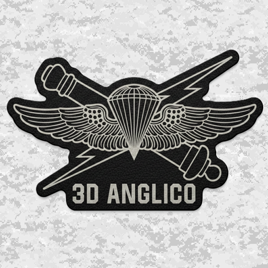 3d ANGLICO | Air Naval Fire | Leather Patch | Velcro Backed