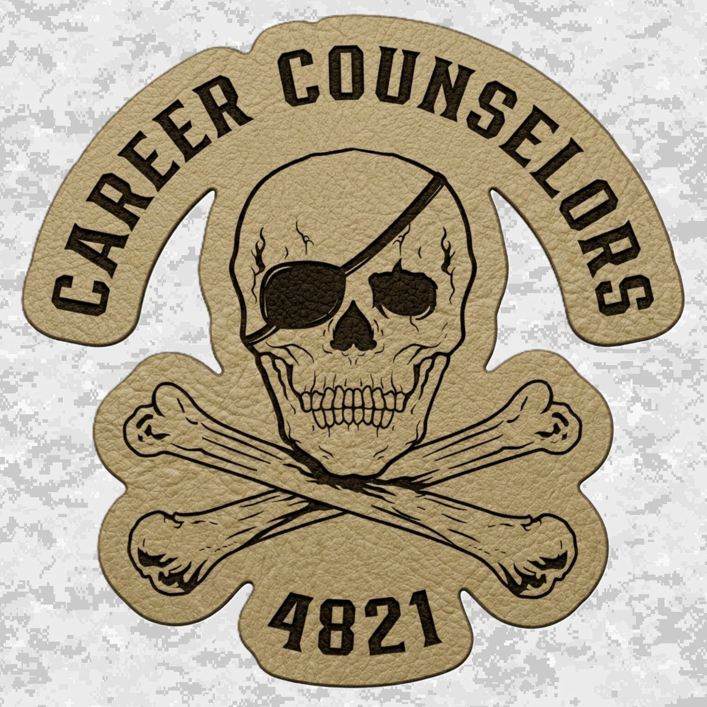 Career Counselors | MOS 4821 | Leather Patch | Velcro Backed
