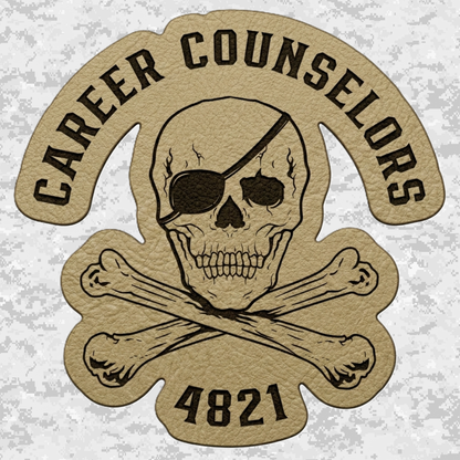 Career Counselors | MOS 4821 | Leather Patch | Velcro Backed