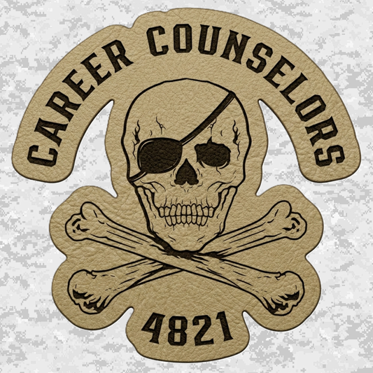 Career Counselors | MOS 4821 | Leather Patch | Velcro Backed