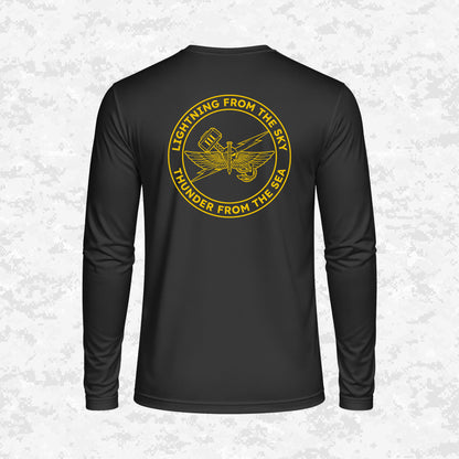 3rd ANGLICO | Lightning From The Sky, Thunder From The Sea | DRIFIT Long sleeve, Hoodie