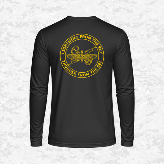 1st ANGLICO | Lightning From The Sky, Thunder From The Sea | DRIFIT Long sleeve, Hoodie