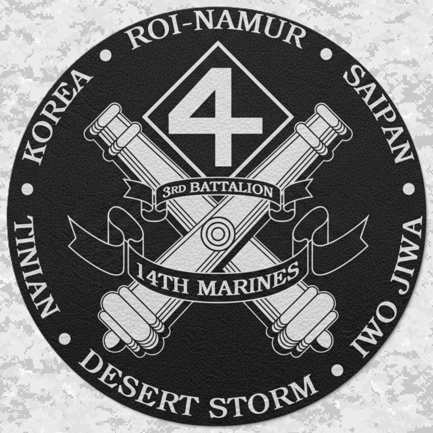 3rd Battalion 14th Marines Unit "Liberty" | Leather Patch | Velcro Backed