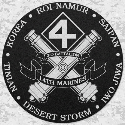 3rd Battalion 14th Marines Unit "Liberty" | Leather Patch | Velcro Backed