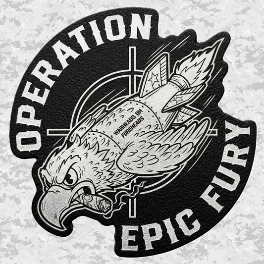 Operation Epic Fury | Leather Patch | Velcro Backed