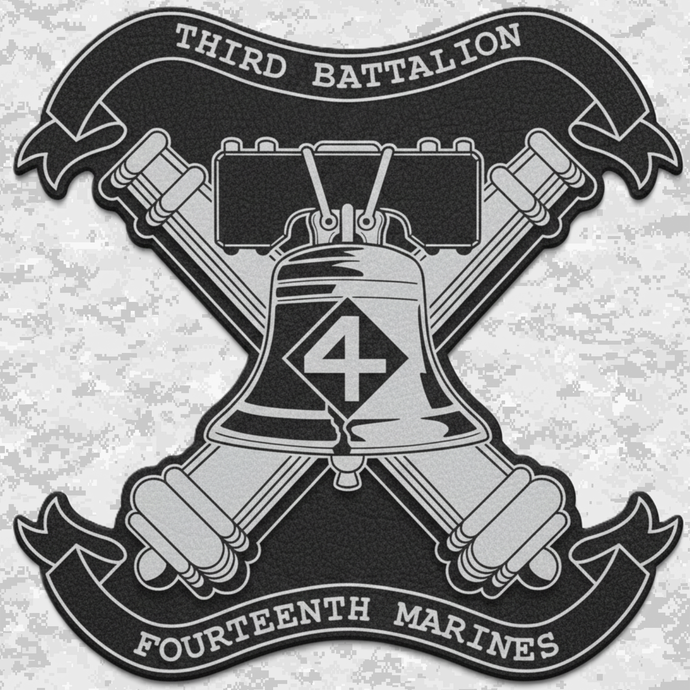 3rd Battalion 14th Marines Unit "Liberty" #2 | Leather Patch | Velcro Backed