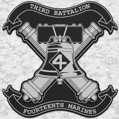 3rd Battalion 14th Marines Unit "Liberty" #2 | Leather Patch | Velcro Backed