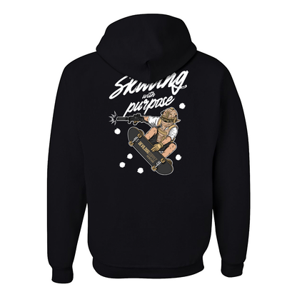 Skating With Purpose - Marine in Skate (marpat desert) Hoodie