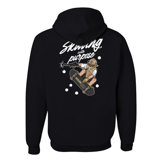 Skating With Purpose | Marine in Skate (Marpat Desert) | Hoodie