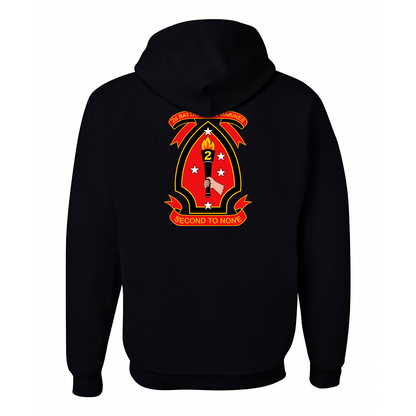 2nd Battalion 2nd Marines Unit ¨Warlords¨ Hoodies #2