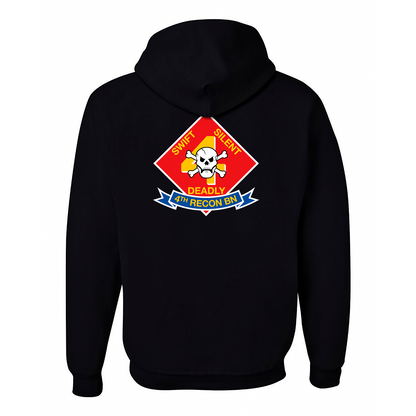 4th Reconnaissance Battalion Unit ¨Swift, Silent, Deadly¨ Hoodie
