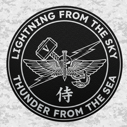5th ANGLICO | Lightning From The Sky, Thunder From The Sea | Leather Patch | Velcro Backed