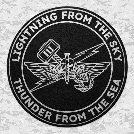 3rd ANGLICO | Lightning From The Sky, Thunder From The Sea | Leather Patch | Velcro Backed