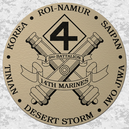 3rd Battalion 14th Marines Unit "Liberty" | Leather Patch | Velcro Backed