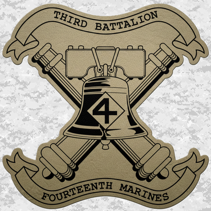 3rd Battalion 14th Marines Unit "Liberty" #2 | Leather Patch | Velcro Backed