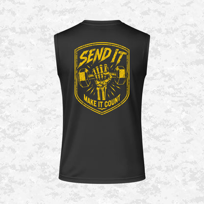 Send It | Make It Count | DRIFIT Sleeveless, Tank, Sleeveless Hoodie
