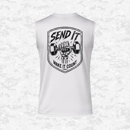 Send It | Make It Count | DRIFIT Sleeveless, Tank, Sleeveless Hoodie